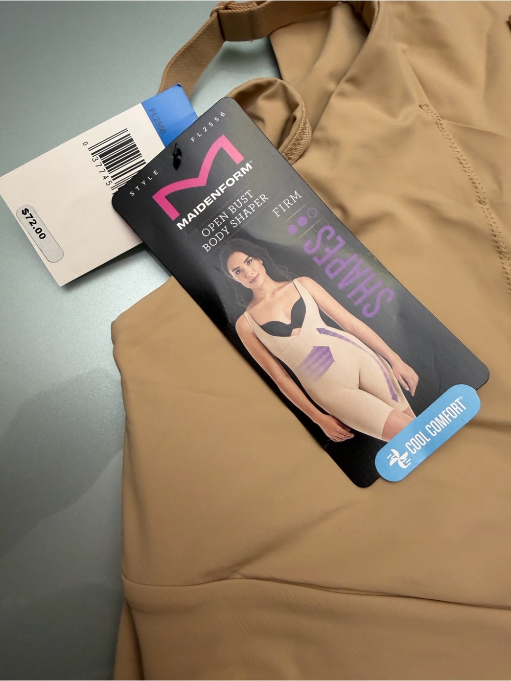 Maidenform Firm Open-Bust Body Shaper in Tan